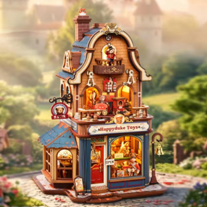 Lighting Room Decor Items - 새로운 로보타임 베어 토이샵 조립 모델