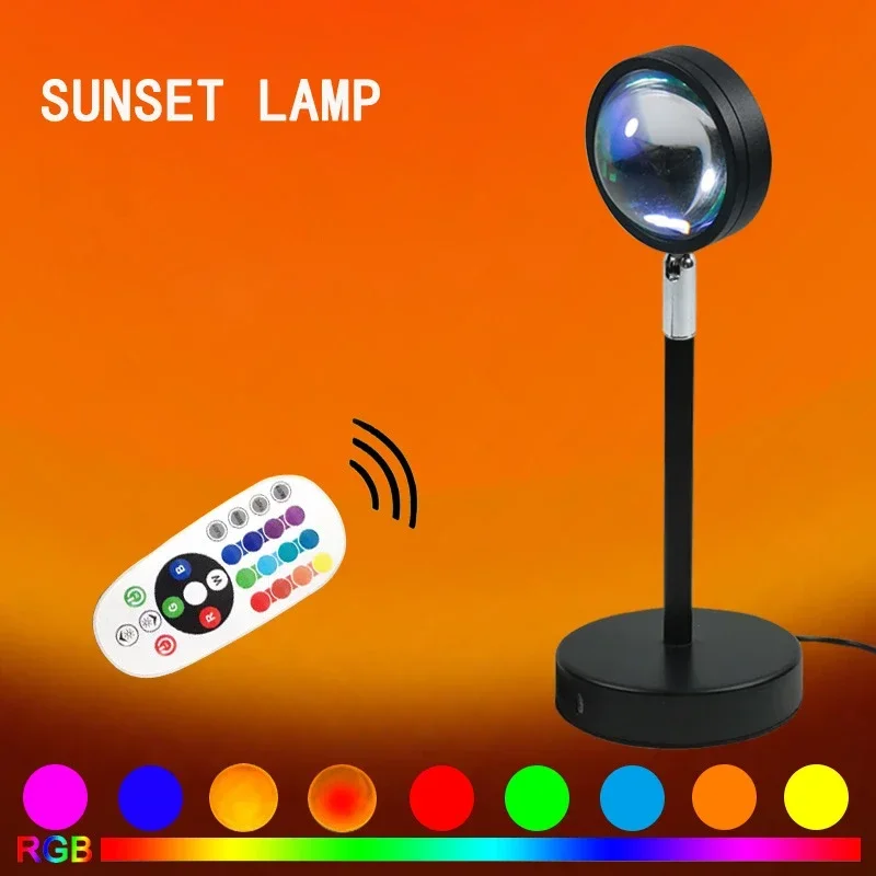 Sunset Lamp Projection - 일몰 무드 라이트 여러 색상 일몰