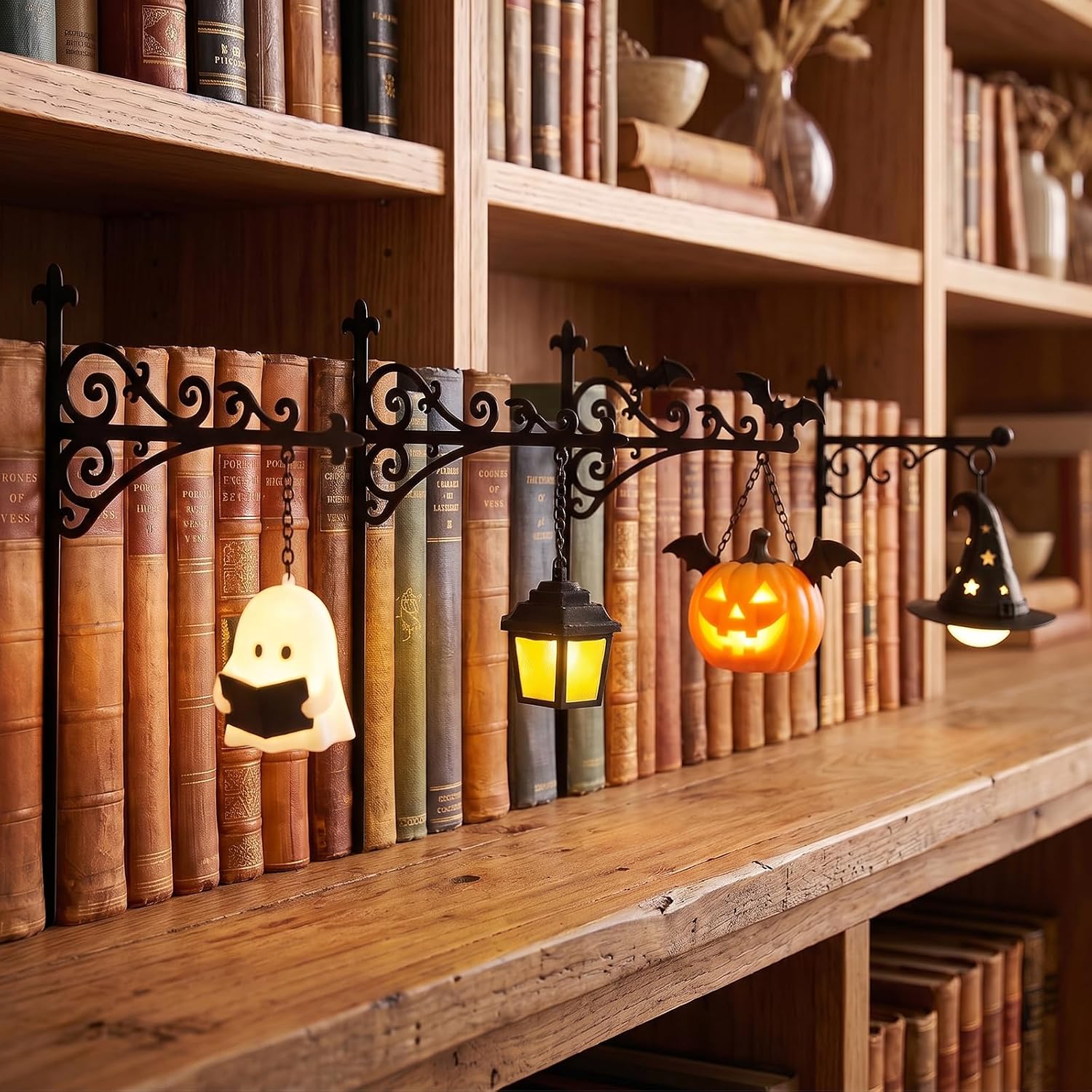 Room Decor Lighting Lamp - 라이브러리 랜턴-장식용 책장 조명 독서 공간