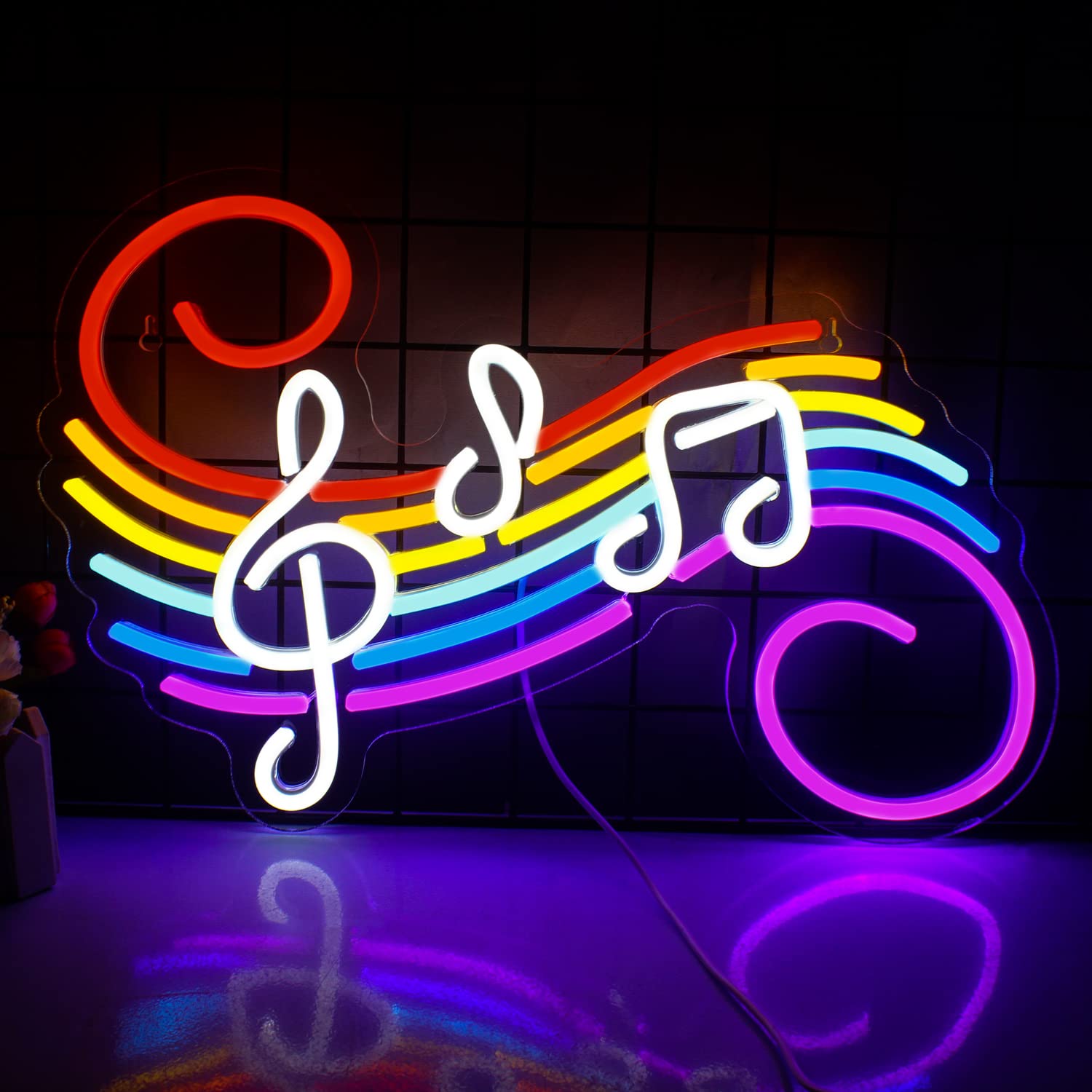 Lighting Decoration For Wedding - 음악 노트 네온사인 맞춤 제작 가능한