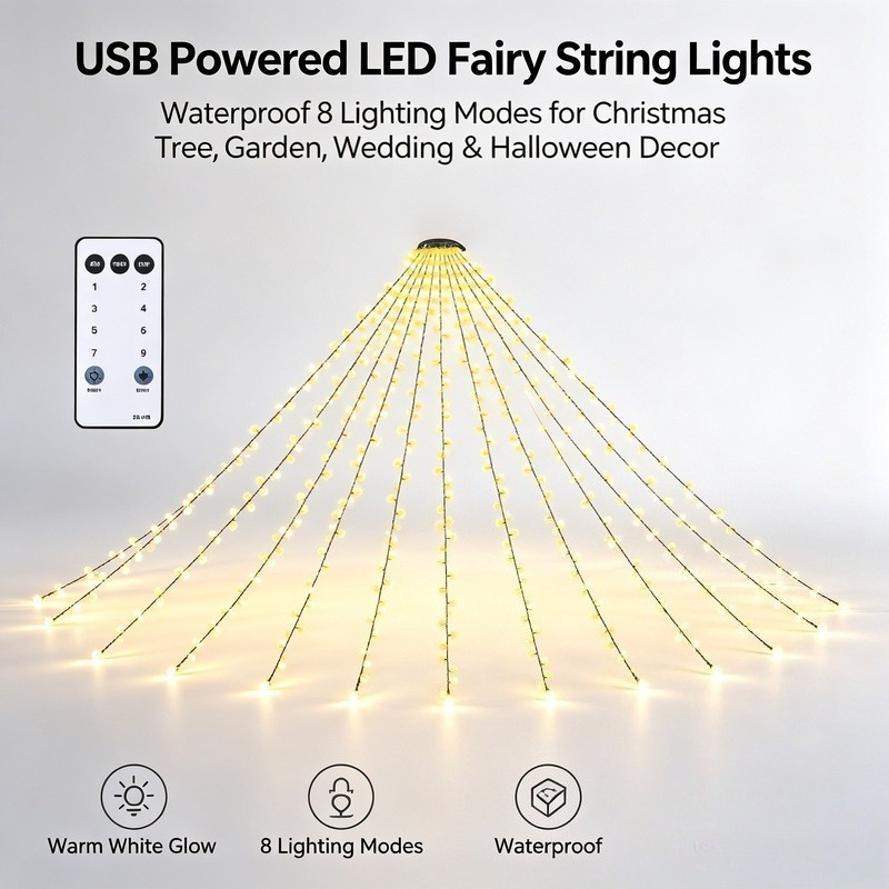 Lighting Decoration For Wedding - USB LED 요정 스트링 조명, 방수
