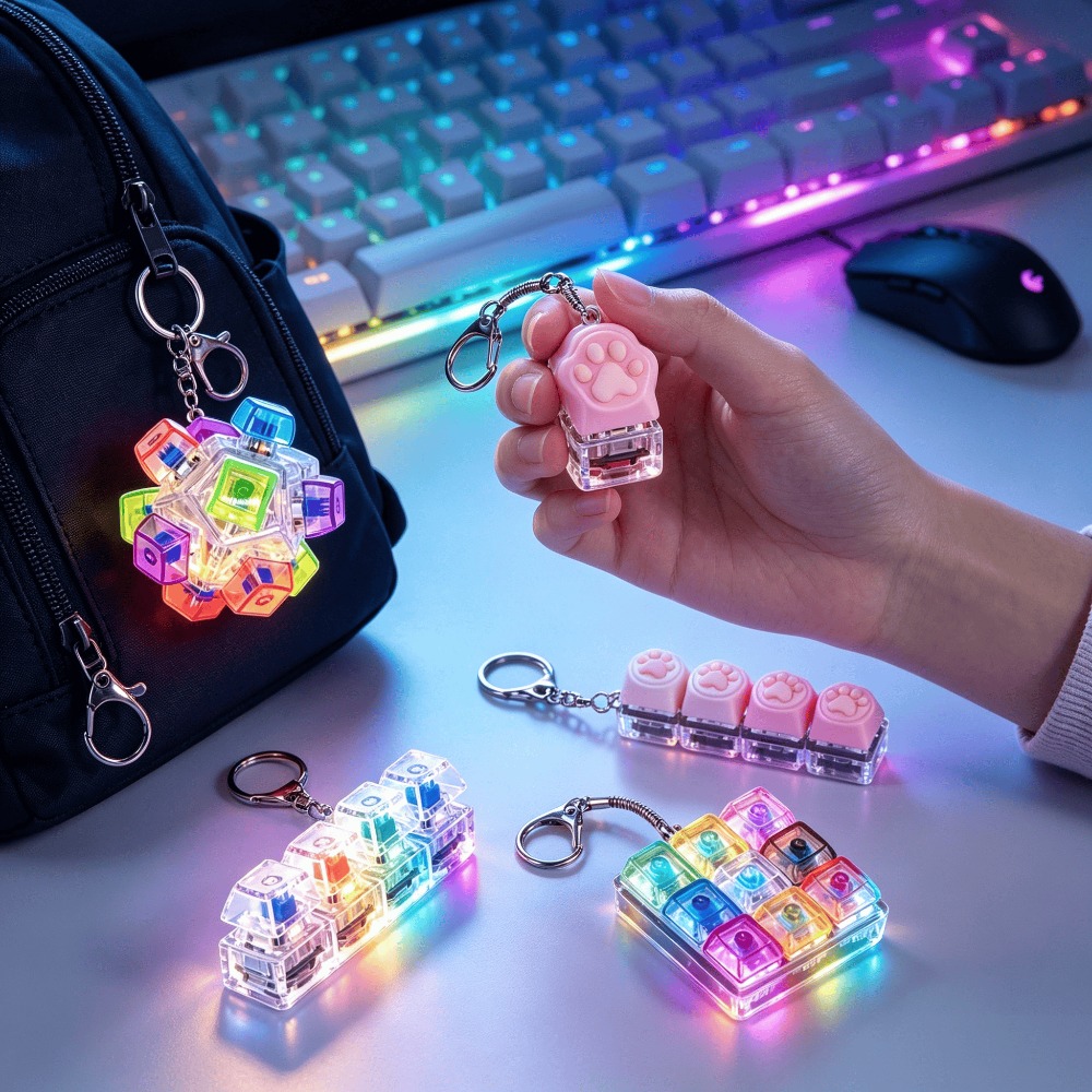 Lighting Home Decor Ideas - LED 라이트업 키체인 키보드 클릭 가능