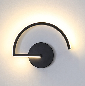 Room Decor Lighting Lamp - 현대적인 북유럽 LED 벽등, 미니멀리스트 블랙
