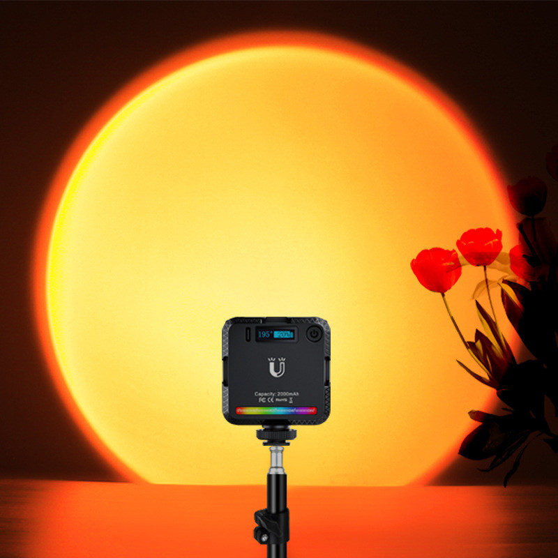 Sunset Lamp Projection - RGB 선셋 램프 비디오 조명 LED
