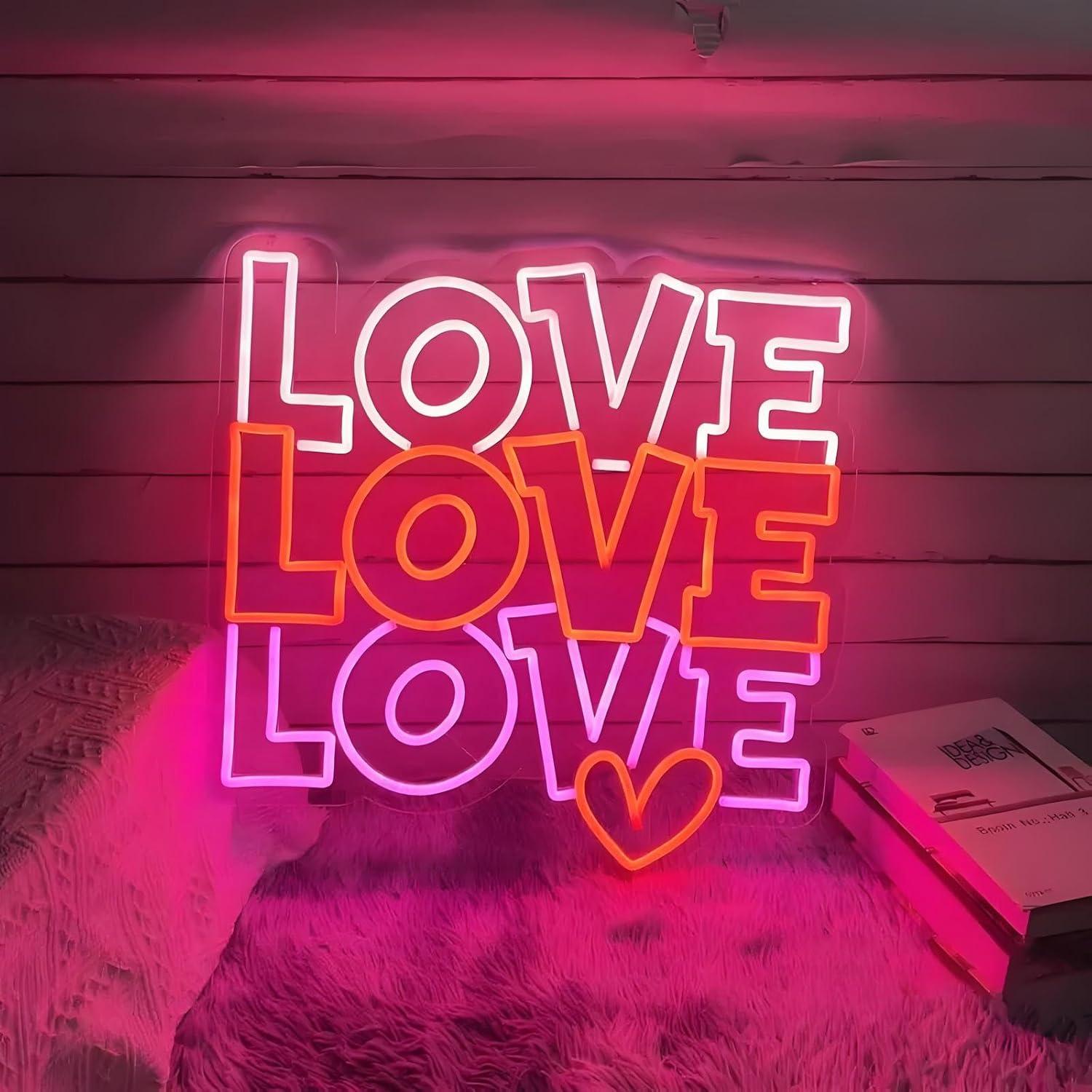 Lighting Decoration For Wedding - 사랑 네온사인 USB 디밍 가능 LED
