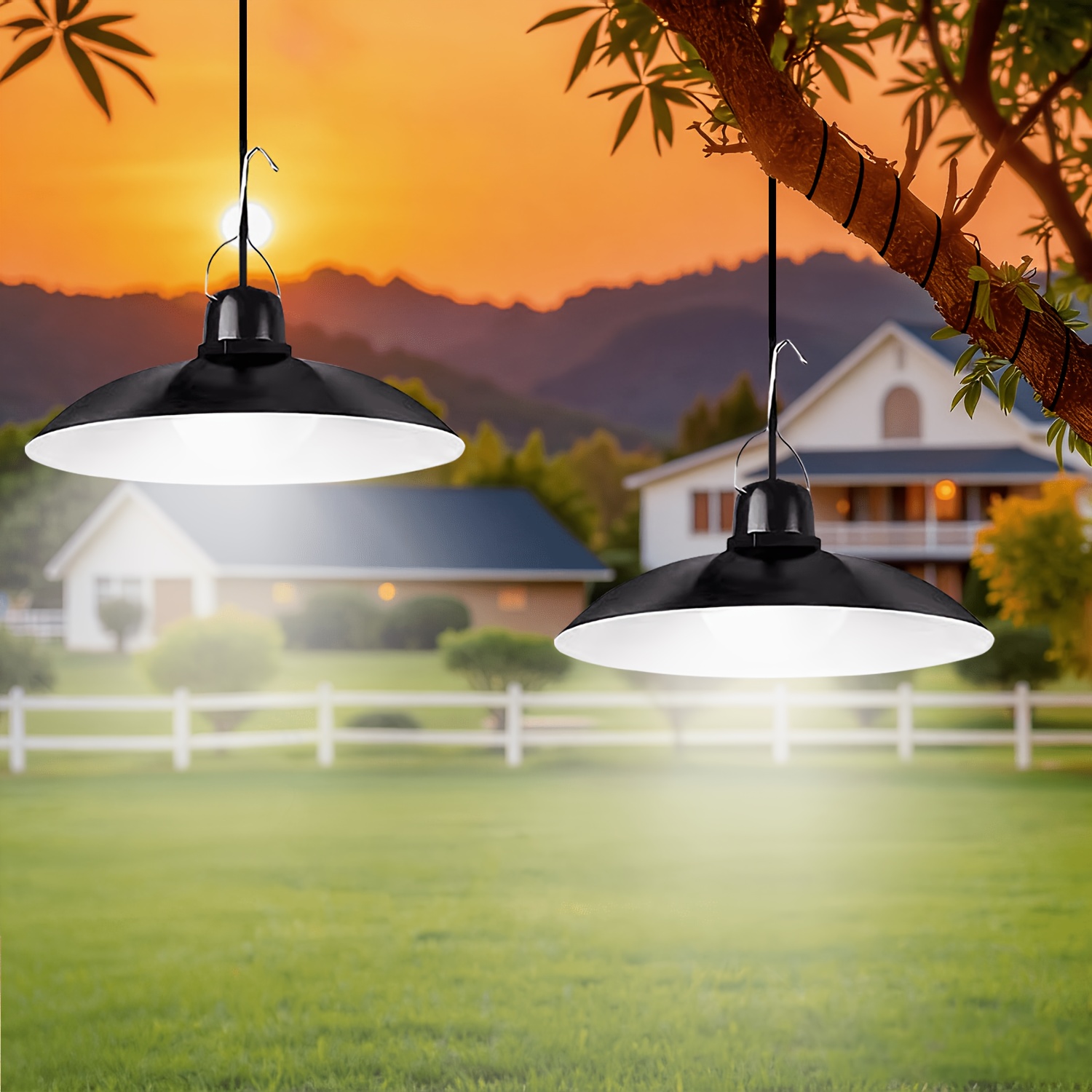 Room Decor Lighting Lamp - 1개 태양광 펜던트 조명 야외 LED