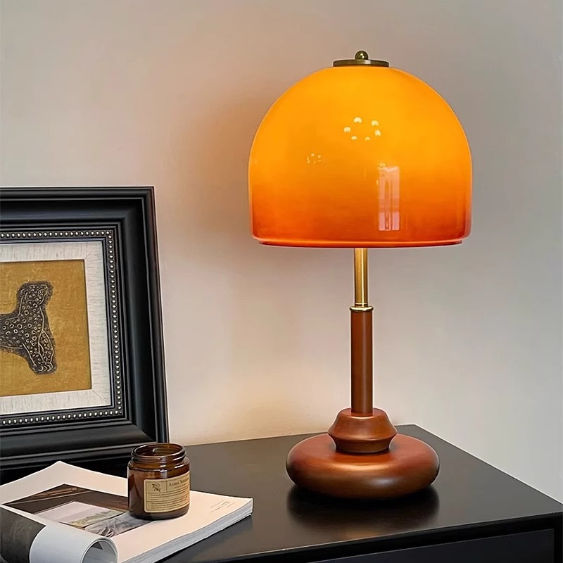Lighting Home Decor Ideas - 빈티지 럭셔리 호두 색 유리 장식