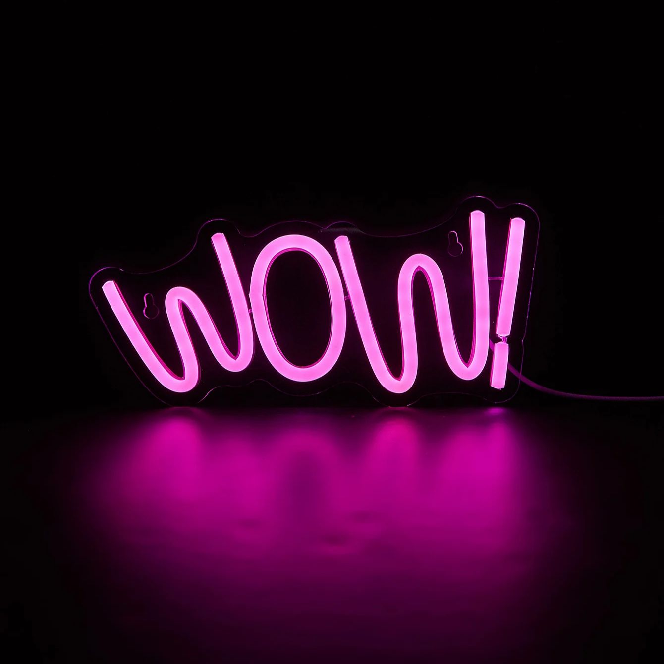 치바이 LED 네온 와우 USB 전원 네온 사인 야간  - Lighting Decor Wow 리뷰 및 가격