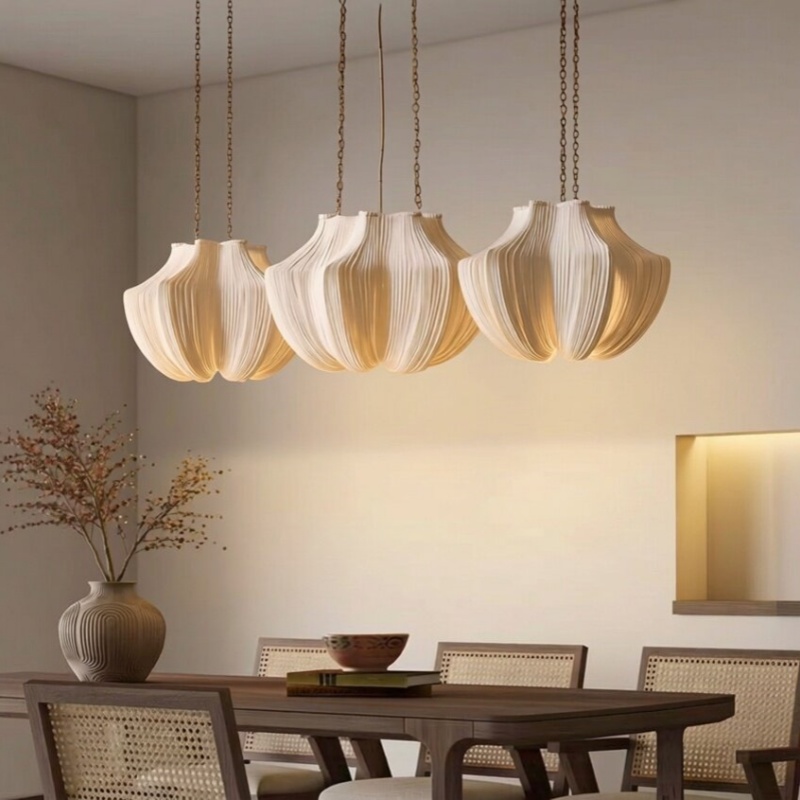 일본식 와비사비 주름 원단 LED 펜던트 램프 거실 침 - Japanese Lighting Decor 리뷰 및 가격
