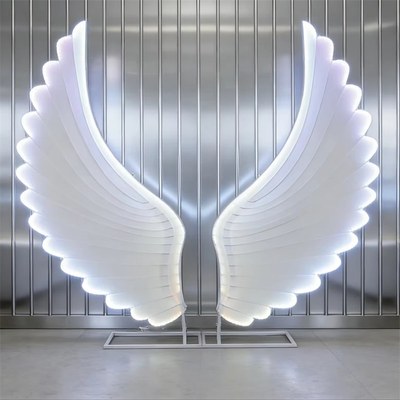 빛나는 천사 날개 조명 소품 컬러 판타지 LED 날개  - Lighting Decoration For Wedding 리뷰 및 가격