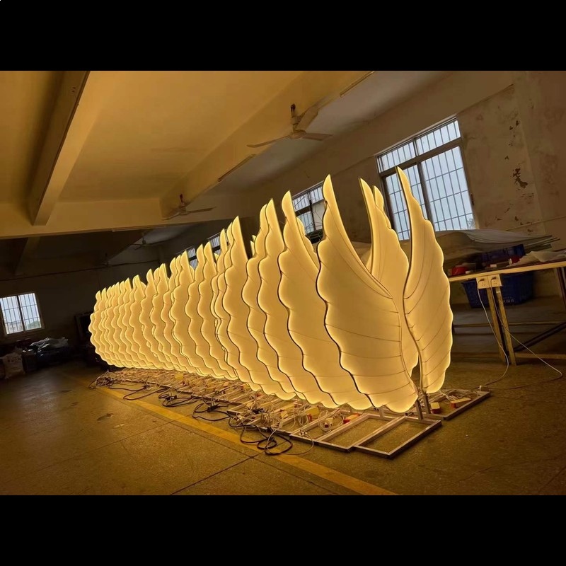 빛나는 천사 날개 조명 소품 컬러 판타지 LED 날개  - Lighting Decoration For Wedding 리뷰 및 가격