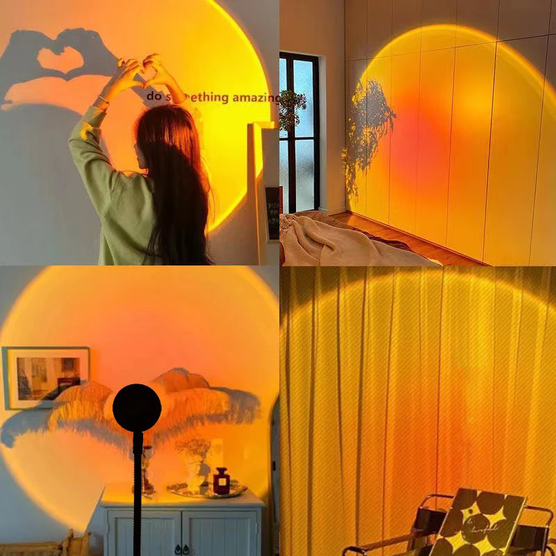 일몰 램프 야간 조명 멀티 컬러 일몰 프로젝터 스마트  - Sunset Lamp Projection 리뷰 및 가격
