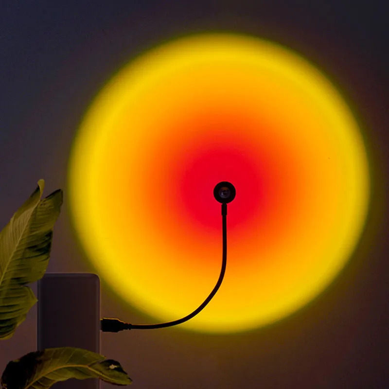1-4pcs 일몰 램프 LED 레인보우 네온 나이트 라 - Sunset Lamp Projection 리뷰 및 가격