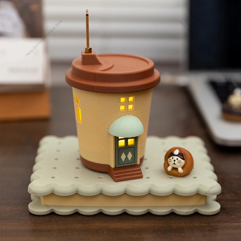 ​ ​ 빈티지 아메리칸 커피 머그잔 야간 조명, 향꽂이 - Lighting Home Decor Ideas 리뷰 및 가격