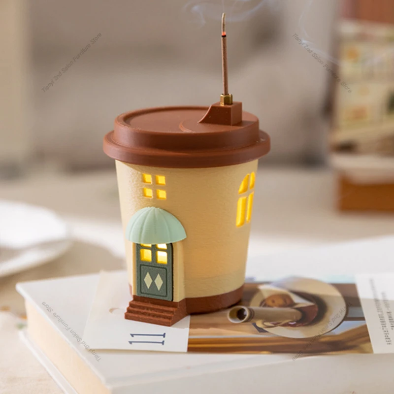 ​ ​ 빈티지 아메리칸 커피 머그잔 야간 조명, 향꽂이 - Lighting Home Decor Ideas 리뷰 및 가격