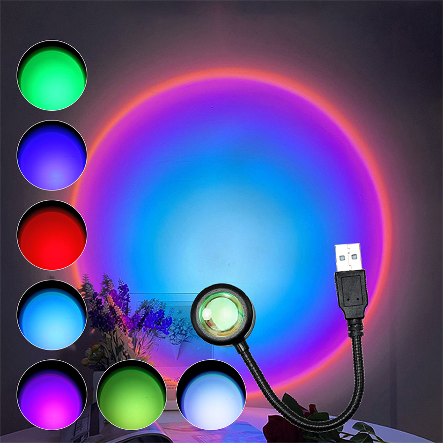 USB LED 선셋 램프 프로젝터 무드등 골든 아워 사 - Sunset Lamp Projection 리뷰 및 가격