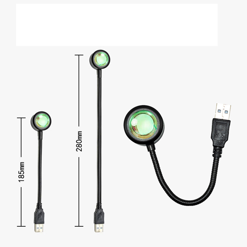 1pc 일몰 프로젝션 램프 USB 회전식 고품질 내구성 - Sunset Lamp Projection 리뷰 및 가격