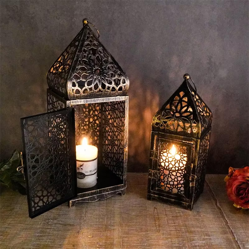 중동 아랍풍 메탈 빈티지 풍등 랜턴 캔들 홀더 홈데코  - Lighting Home Decor Ideas 리뷰 및 가격