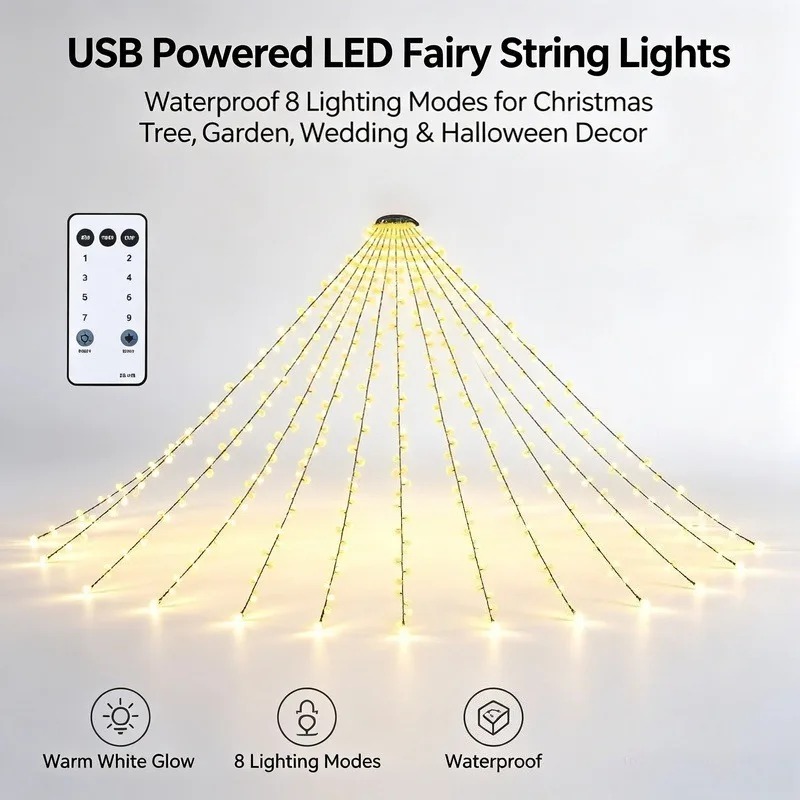 방수 USB LED 스트링 조명, 크리스마스 트리 웨딩 - Lighting Decoration For Wedding 리뷰 및 가격