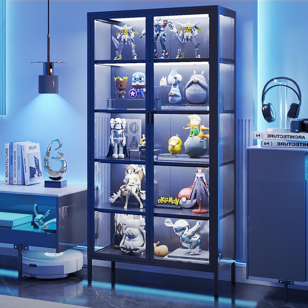 71인치 LED 센서 조명이 있는 하이 글래스 디스플레 - Lighting & Home Decor Studio 리뷰 및 가격