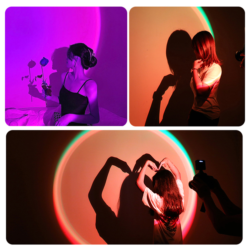 RGB 선셋 램프 비디오 조명 LED 로맨틱 프로젝터  - Sunset Lamp Projection 리뷰 및 가격