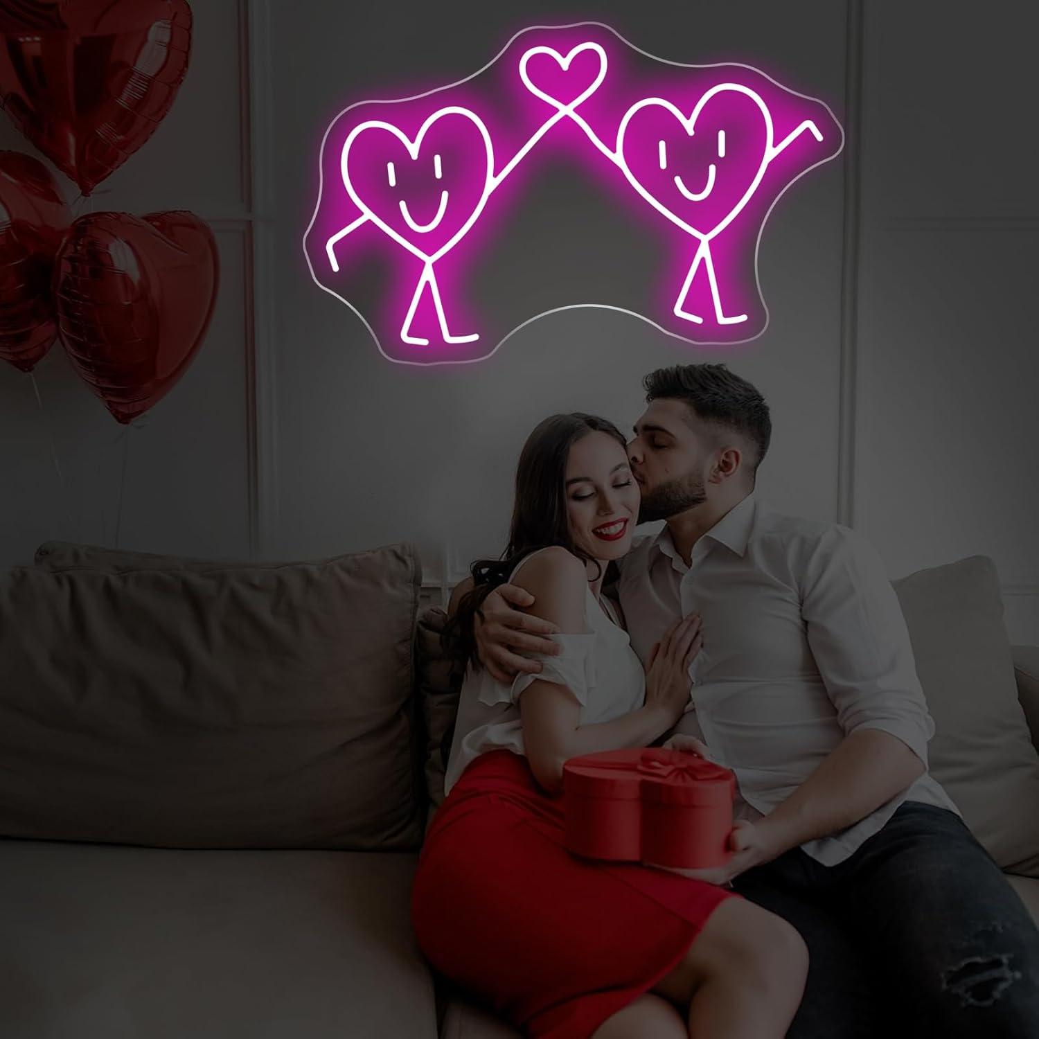 사랑 네온사인 USB 디밍 가능 LED 네온 조명, 결 - Lighting Decoration For Wedding 리뷰 및 가격