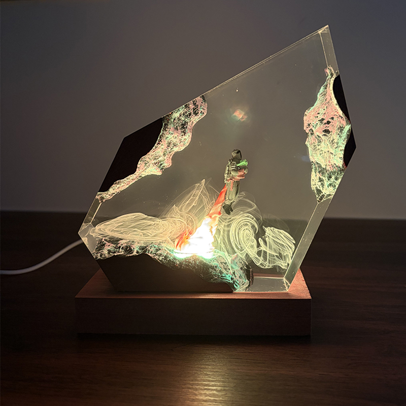 공상 과학 애니메이션 피규어 생물 레진 테이블 램프 창 - Lighting Decoration For Wedding 리뷰 및 가격