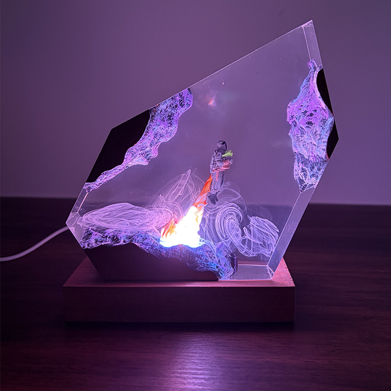 공상 과학 애니메이션 피규어 생물 레진 테이블 램프 창 - Lighting Decoration For Wedding 리뷰 및 가격