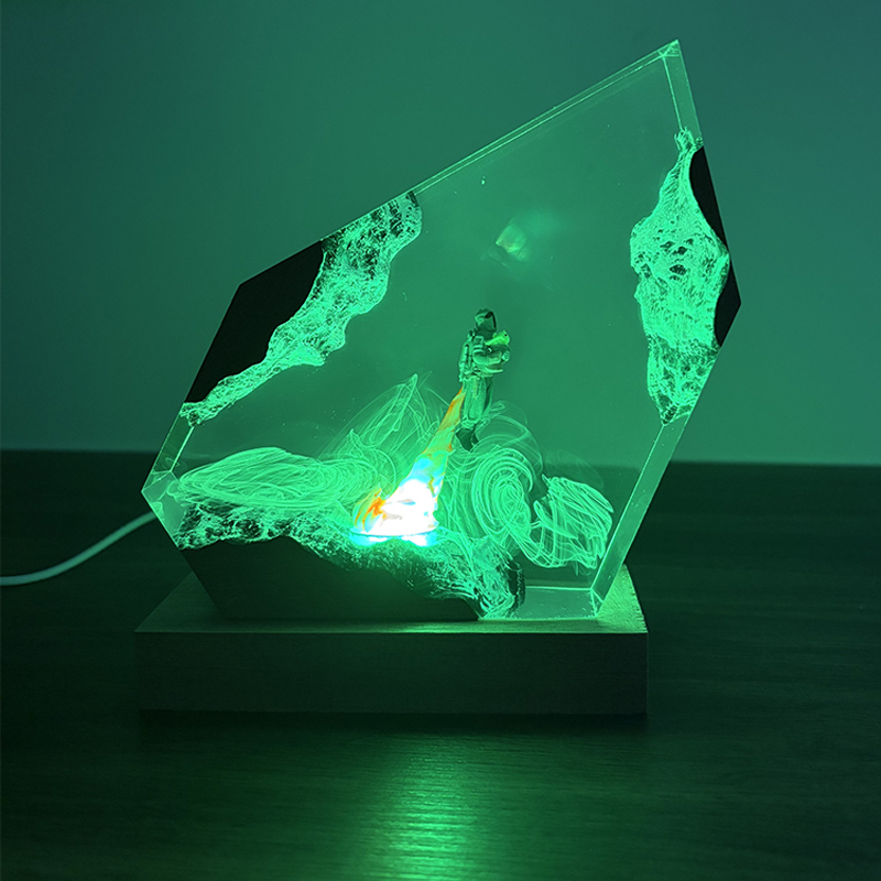 공상 과학 애니메이션 피규어 생물 레진 테이블 램프 창 - Lighting Decoration For Wedding 리뷰 및 가격