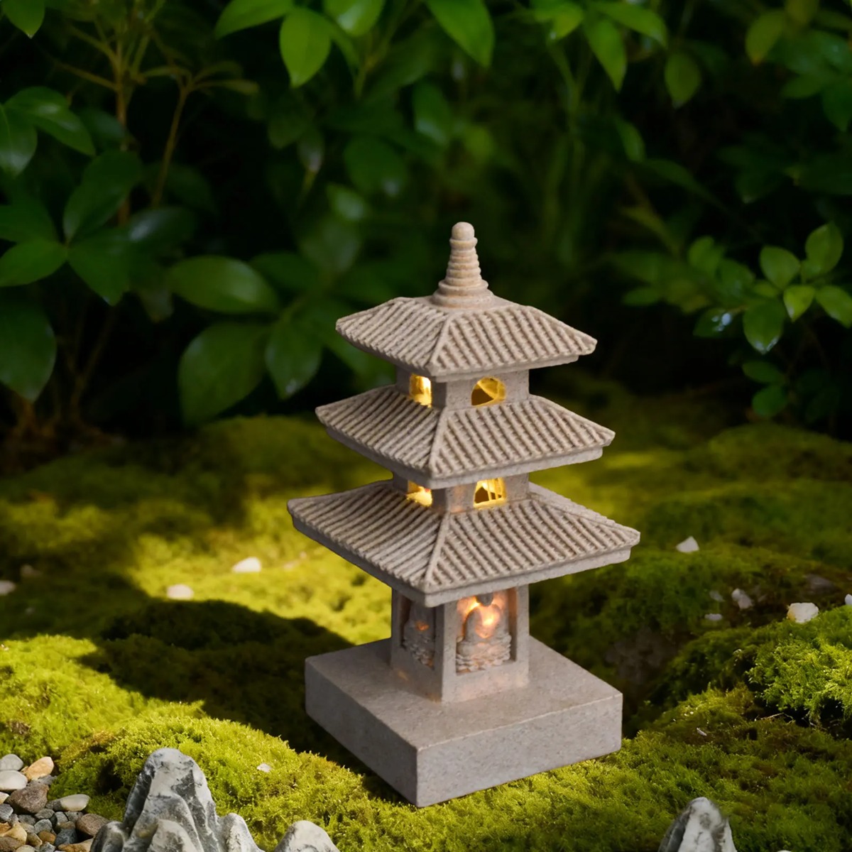 태양광 정원등 야외 랜턴 방수 정원 장식품 일본식 탑  - Japanese Lighting Decor 리뷰 및 가격