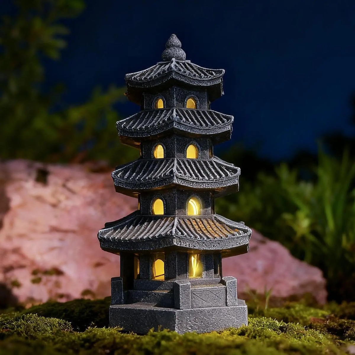 태양광 정원등 야외 랜턴 방수 정원 장식품 일본식 탑  - Japanese Lighting Decor 리뷰 및 가격