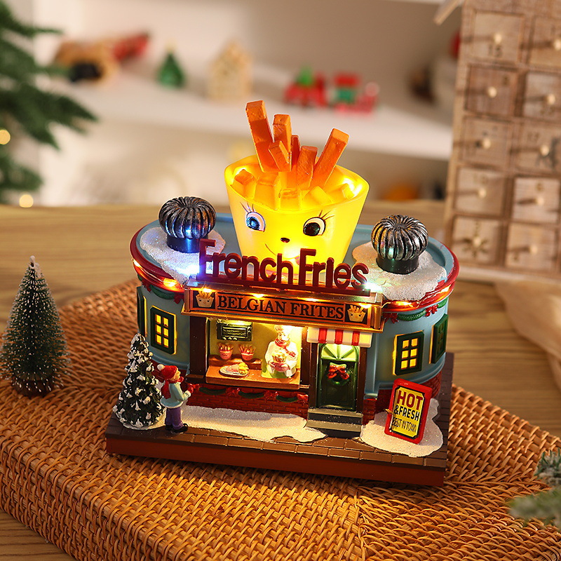 크리스마스 라이트업 뮤직박스 장식 레진 산타 선물 상자 - Lighting Home Decor Ideas 리뷰 및 가격