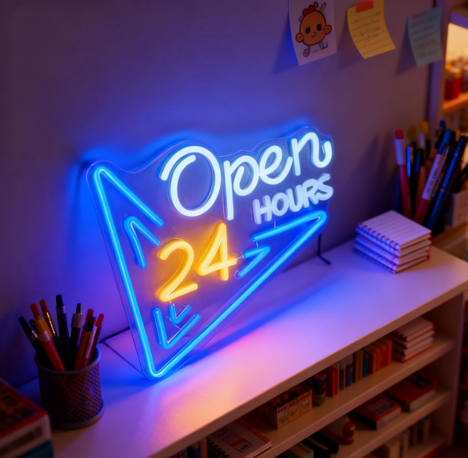 24시간 영업 네온사인 LED 네온 조명 USB 디밍  - Decor Lighting Opening Hours 리뷰 및 가격